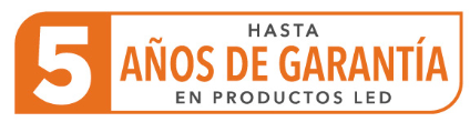 Hasta 5 años de garantía en productos LED